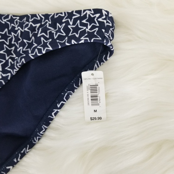 Gap Love Navy Blue White Stars Bikini Swim Bottom - Picture 4 of 5